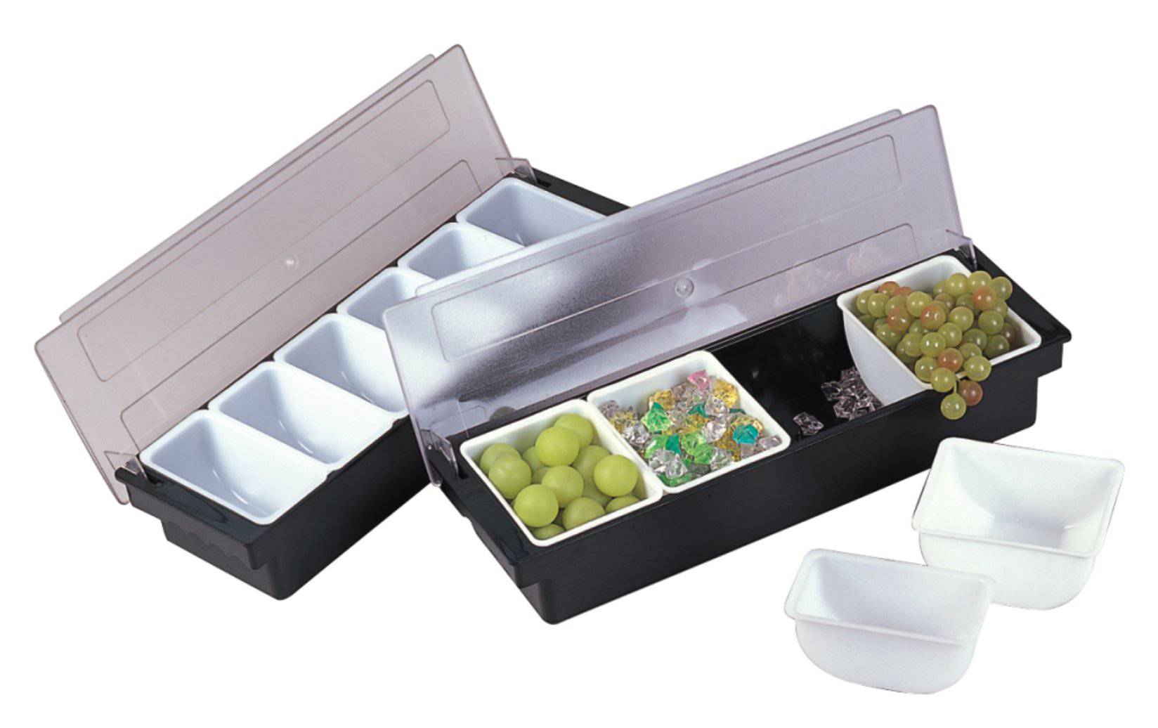 JW-B6B, 6-Compartments,Bar Condiment Compartment Holder - Chefcoca