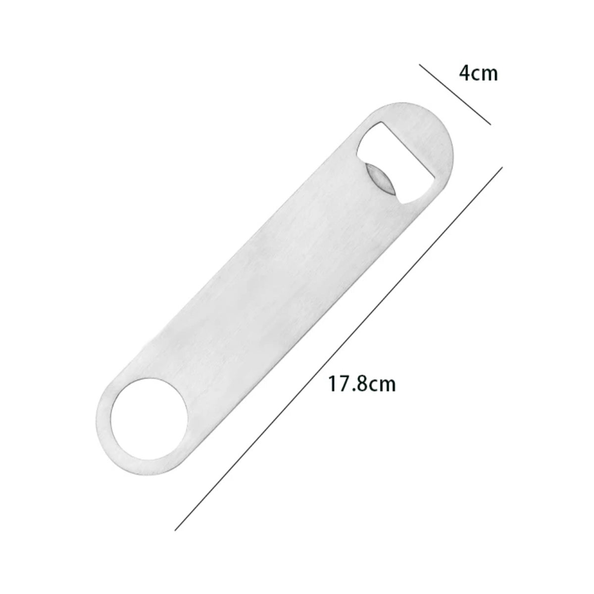 Flat Bottle Opener,S/S