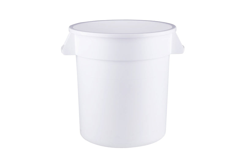 White Polypropylene Bulk Storage Container (10-32 Gallons), Lids Sold Separately
