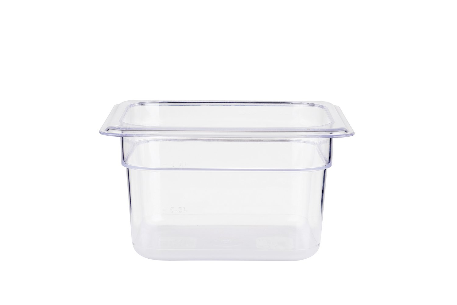 Polycarbonate 1/6 Size (17.6Lcm x 16.2Wcm) GN Food Pan