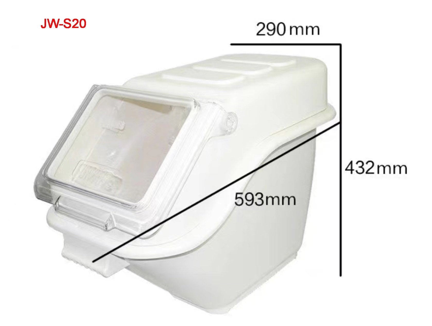 Stackable Shelf Ingredient Bins