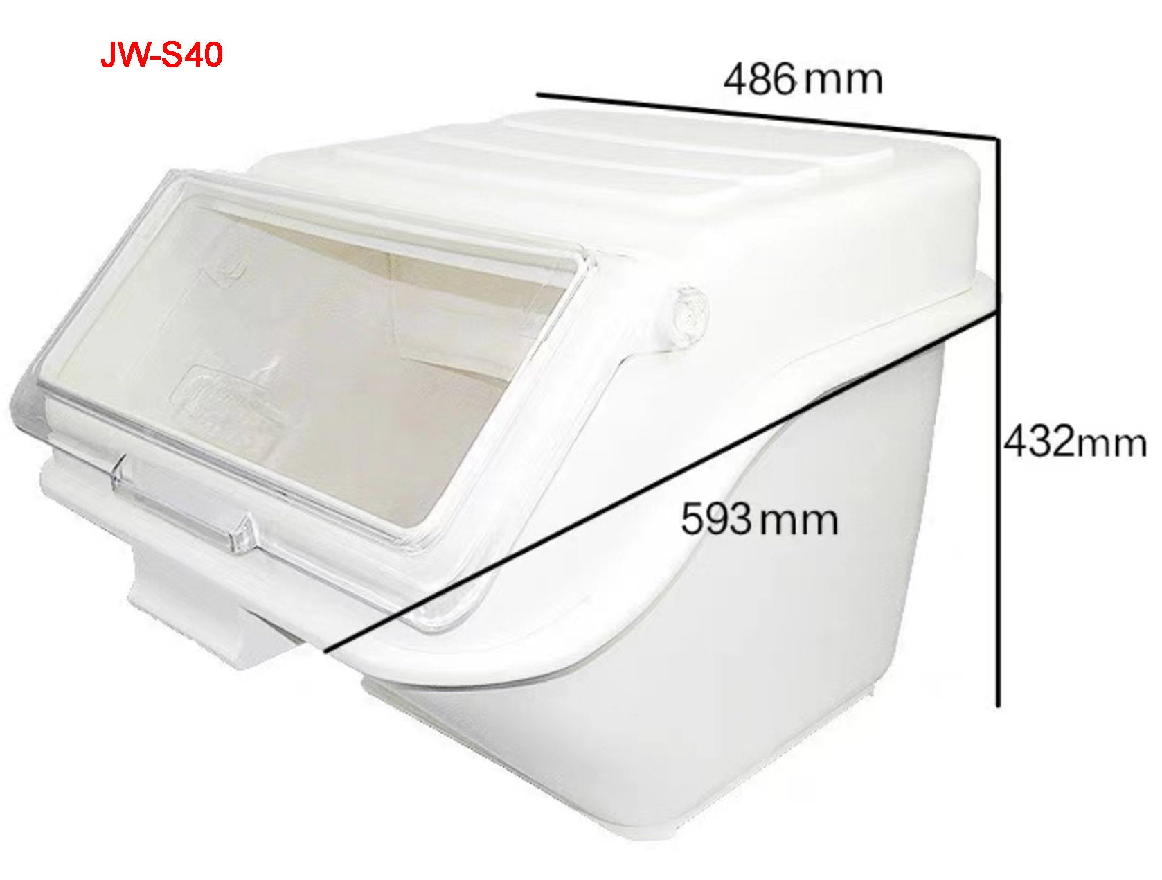 Stackable Shelf Ingredient Bins