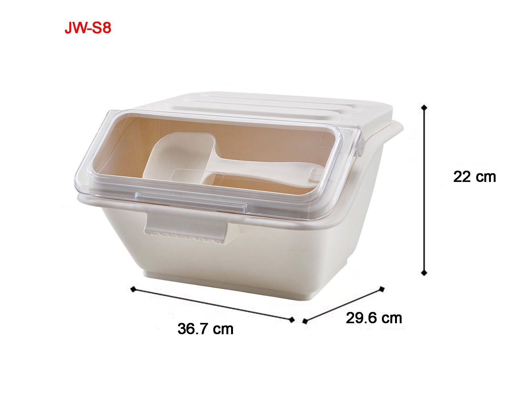 Stackable Shelf Ingredient Bins