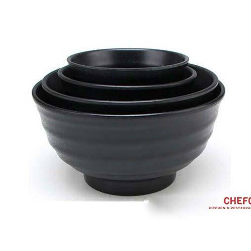 Matte Black Melamine Deep Bowl (JW1105/MS512,JW1107/MS513) - Chefcoca