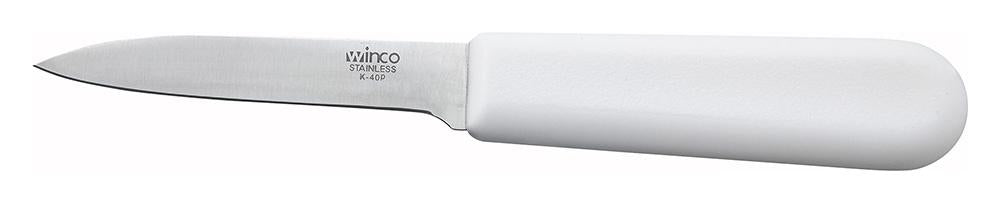 Winco Paring Knife, White Polypropylene Handle- Chefcoca