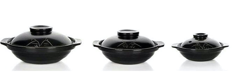 Ceramic Clay Braising and Casserole Shoal Pot with Lid (K404B-K909B)