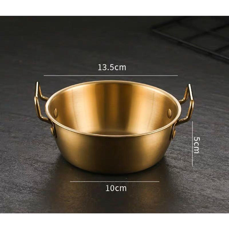 304 stainless steel Korean Style Bowl With Double Handles