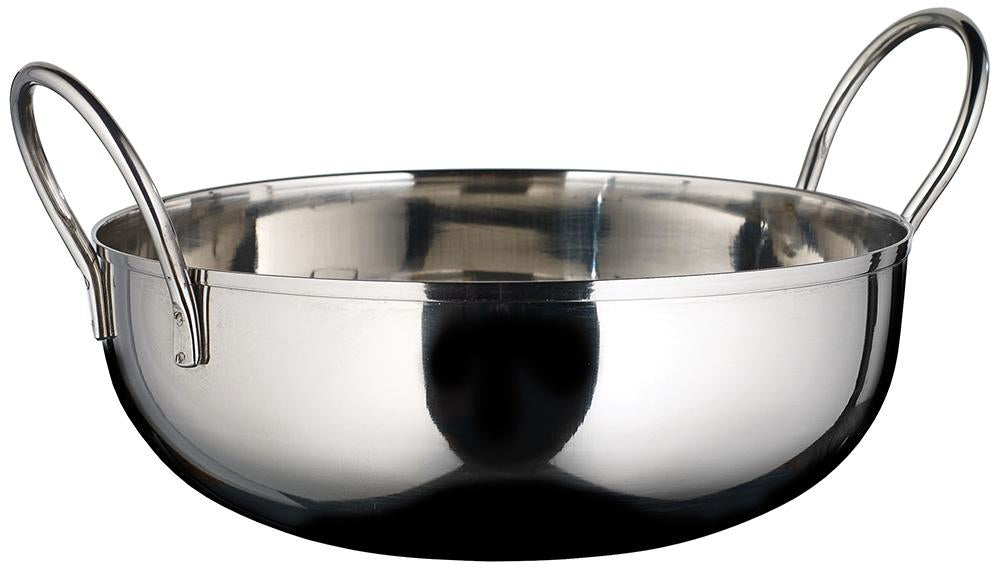 Stainless Steel Kady Bowl with Welded Handles