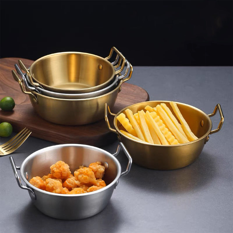 304 stainless steel Korean Style Bowl With Double Handles
