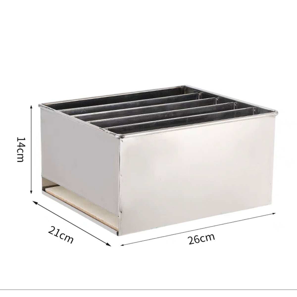 Stainless Steel Knife Block, 5 Slots