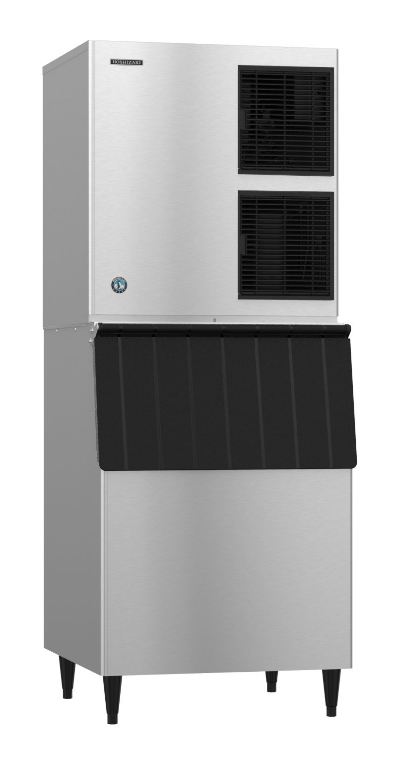 Hoshizaki KM-1100MAJ Air Cooled Crescent Cuber Icemaker with B-500SF 500lb Ice Storage Bin