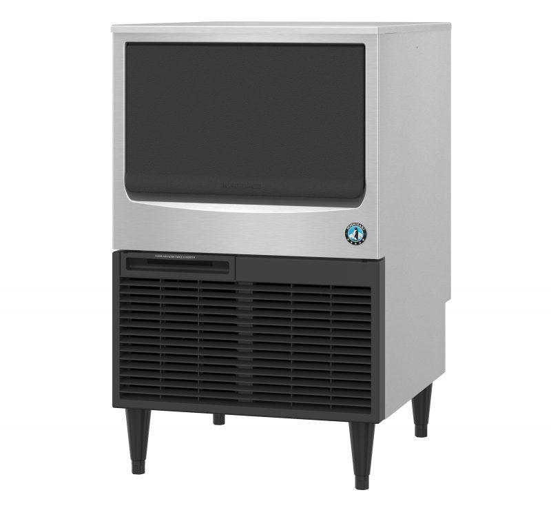 Hoshizaki KM-161BAJ Air Cooled Undercounter Crescent Cube Ice Machine with 78lb Storage Bin (23.75"W x 28"D x 39"H)