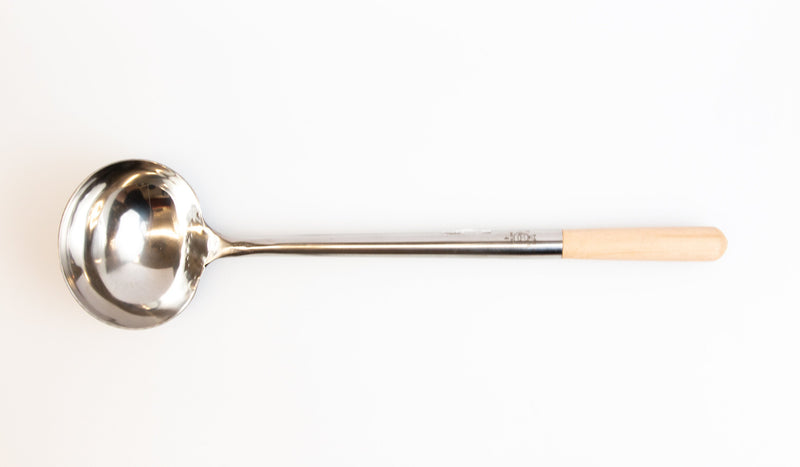 Stainless Steel Ladle with Wooden Handle