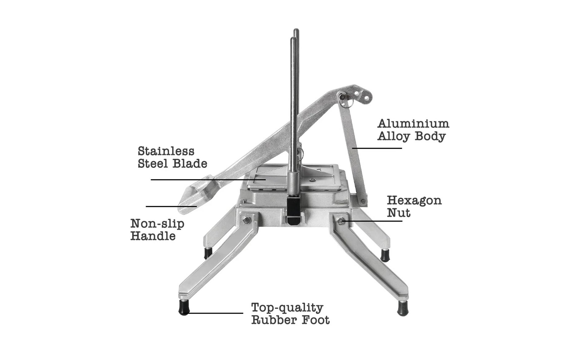 1" x 1" Square Lettuce Chopper - Chefcoca