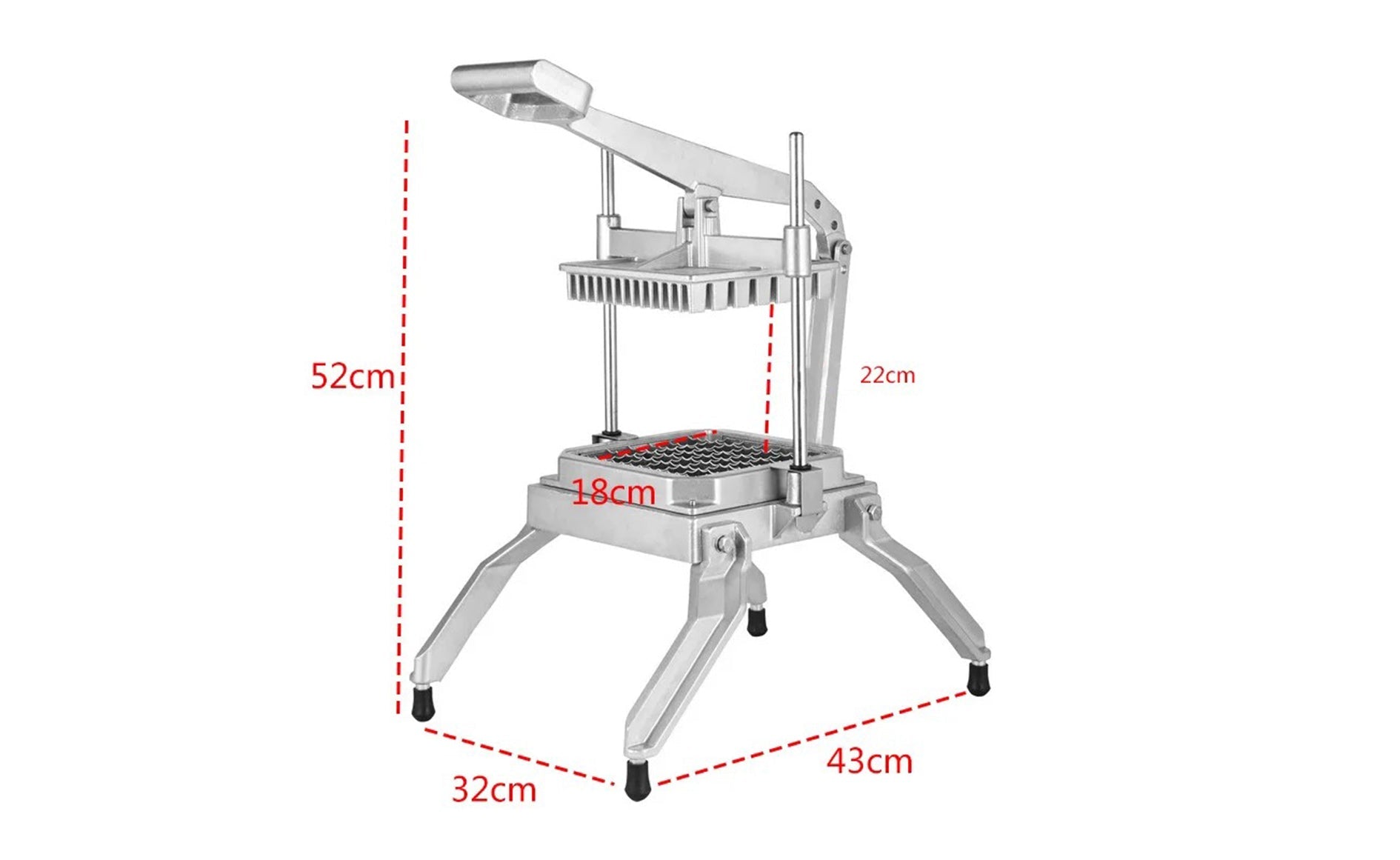 1" x 1" Square Lettuce Chopper - Chefcoca