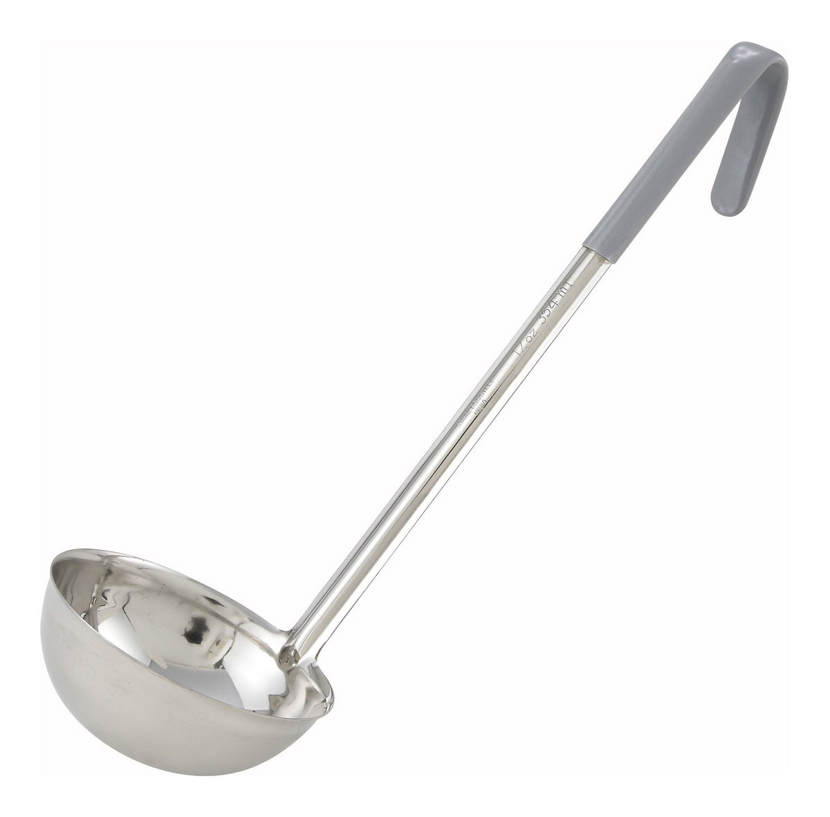 Color Coded Handle LDC-12 - One-Piece Stainless Steel Ladle, Color-Coded Handles - 12 oz ...