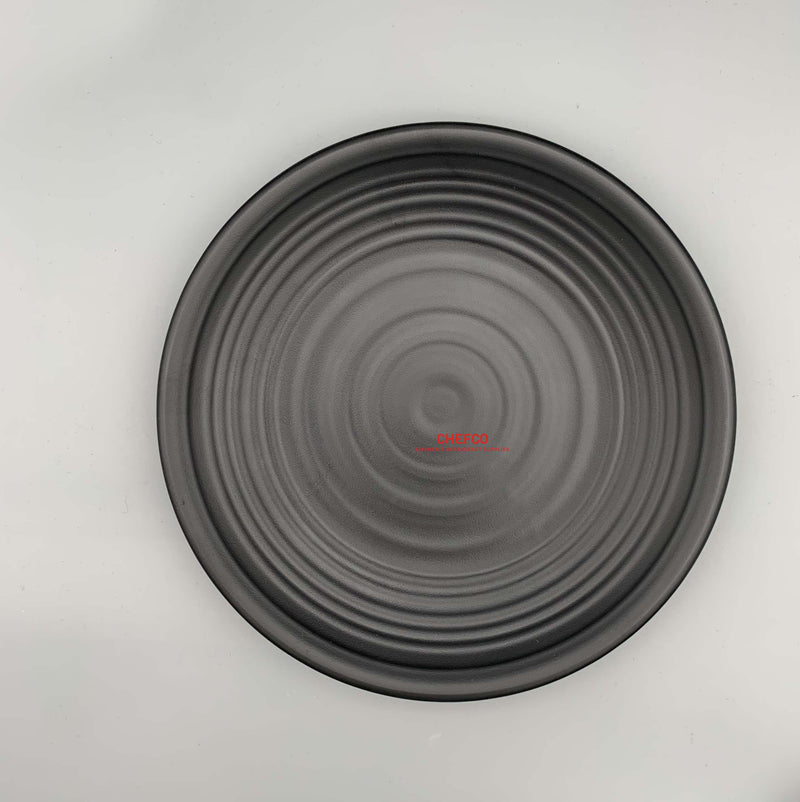 Spiral Pattern Melamine Round Plate (LJP010)