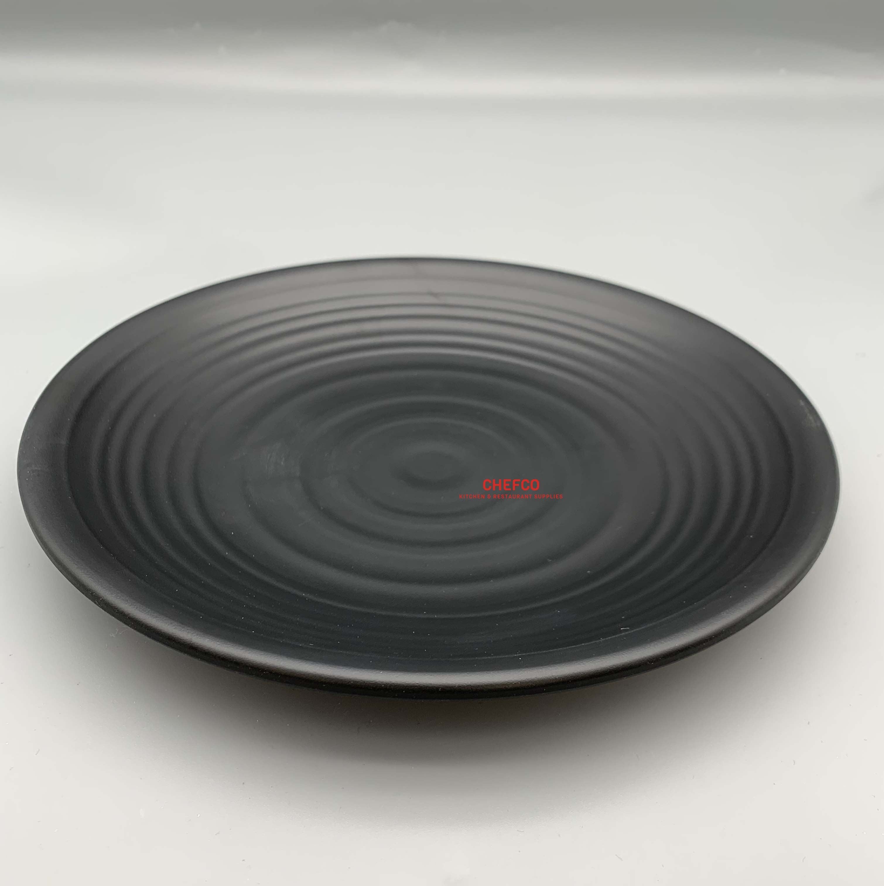 Spiral Pattern Melamine Round Plate (LJP010)