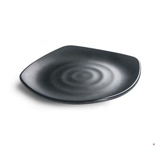 Spiral Pattern Matte Black Charger Plate (H1024，LJP1098/H1130）