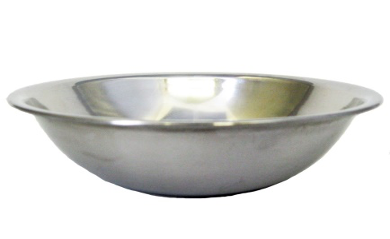 Shallow Stainless Steel Mixing Bowl - Chefcoca