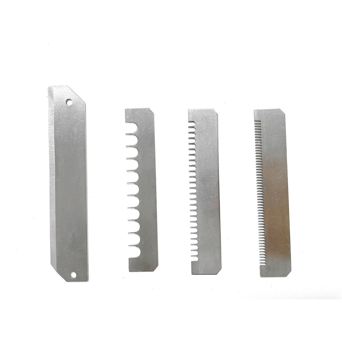 4 Pcs Serrated Blade Set for MS-93, Coarse, Medium, Fine, Flat