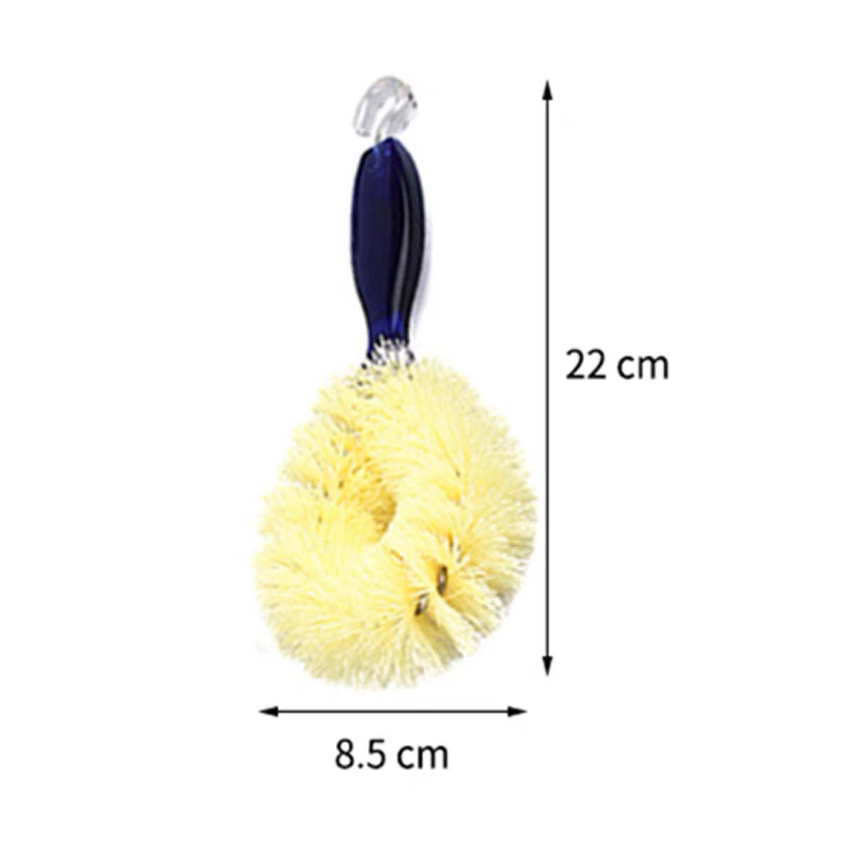 Durable Daily Plastic Nylon Curve Head Cleaning Brush