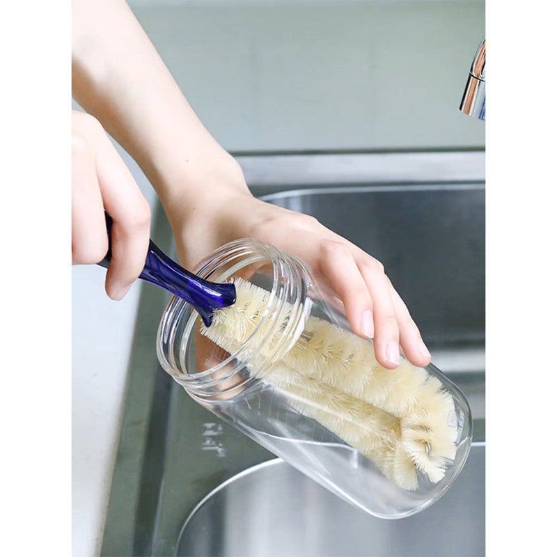 Durable Daily Plastic Nylon Curve Head Cleaning Brush
