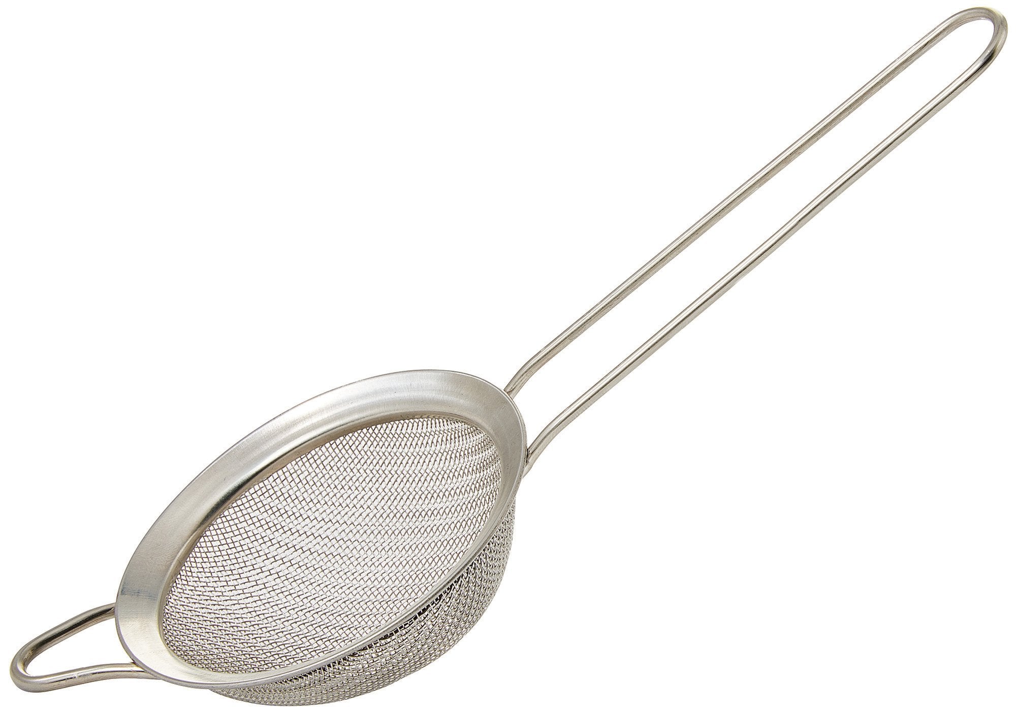 Stainless Steel Cocktail Strainer (3" Dia. x 8" Length) - Chefcoca