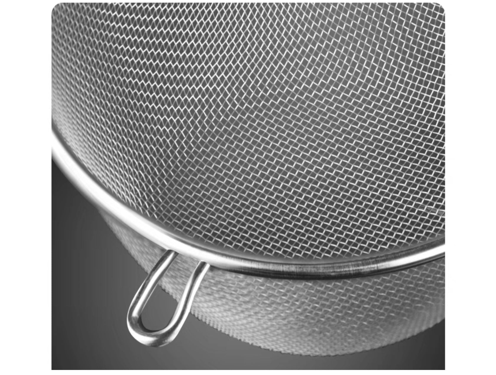 (7" -10")Single S/S Mesh Strainer with Wooden Handle