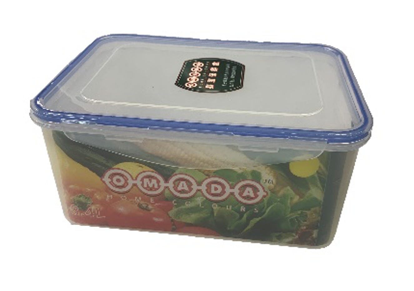 Rectangular Plastic Storage Container with Lock Lid