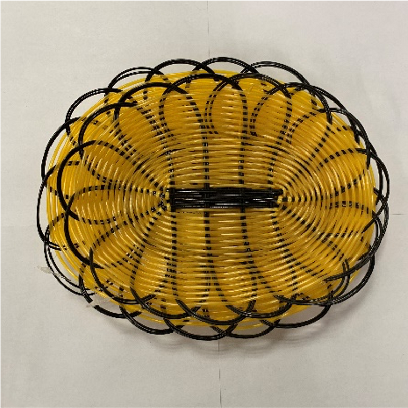 Oval Black Woven Serving Basket