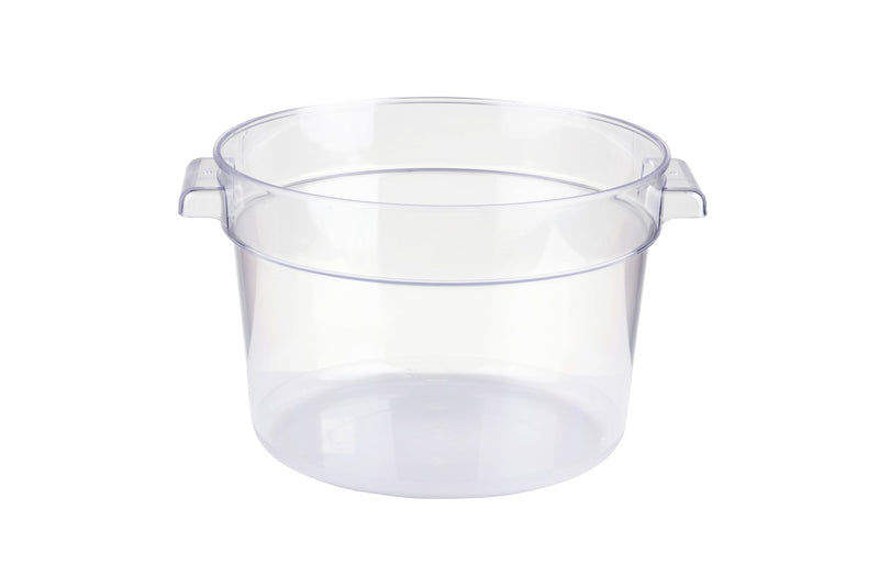 Clear Polycarbonate Round Food Storage Container (1-22 Quarts), Lid Sold Separately