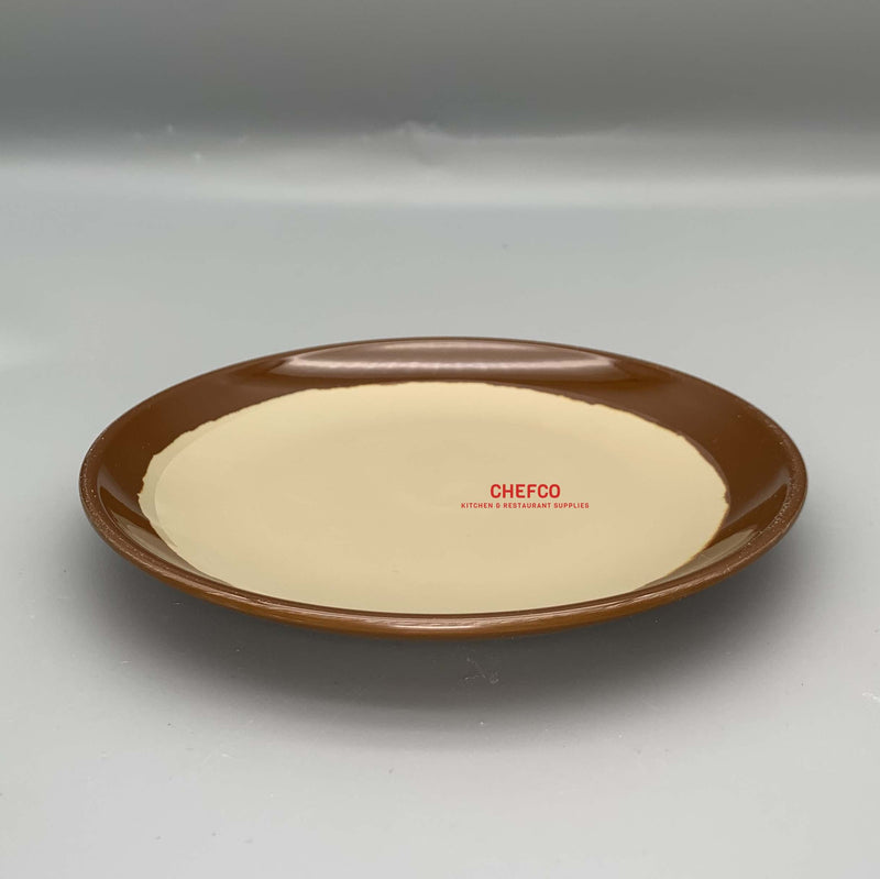Two Toned Melamine Round Plate (P0007，2855)