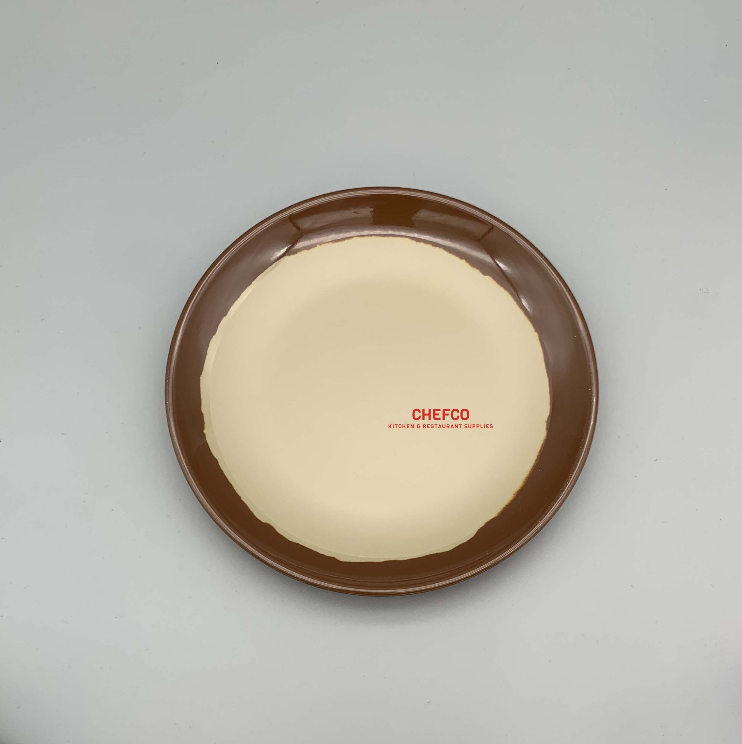 Two Toned Melamine Round Plate (P0007，2855) - Chefcoca