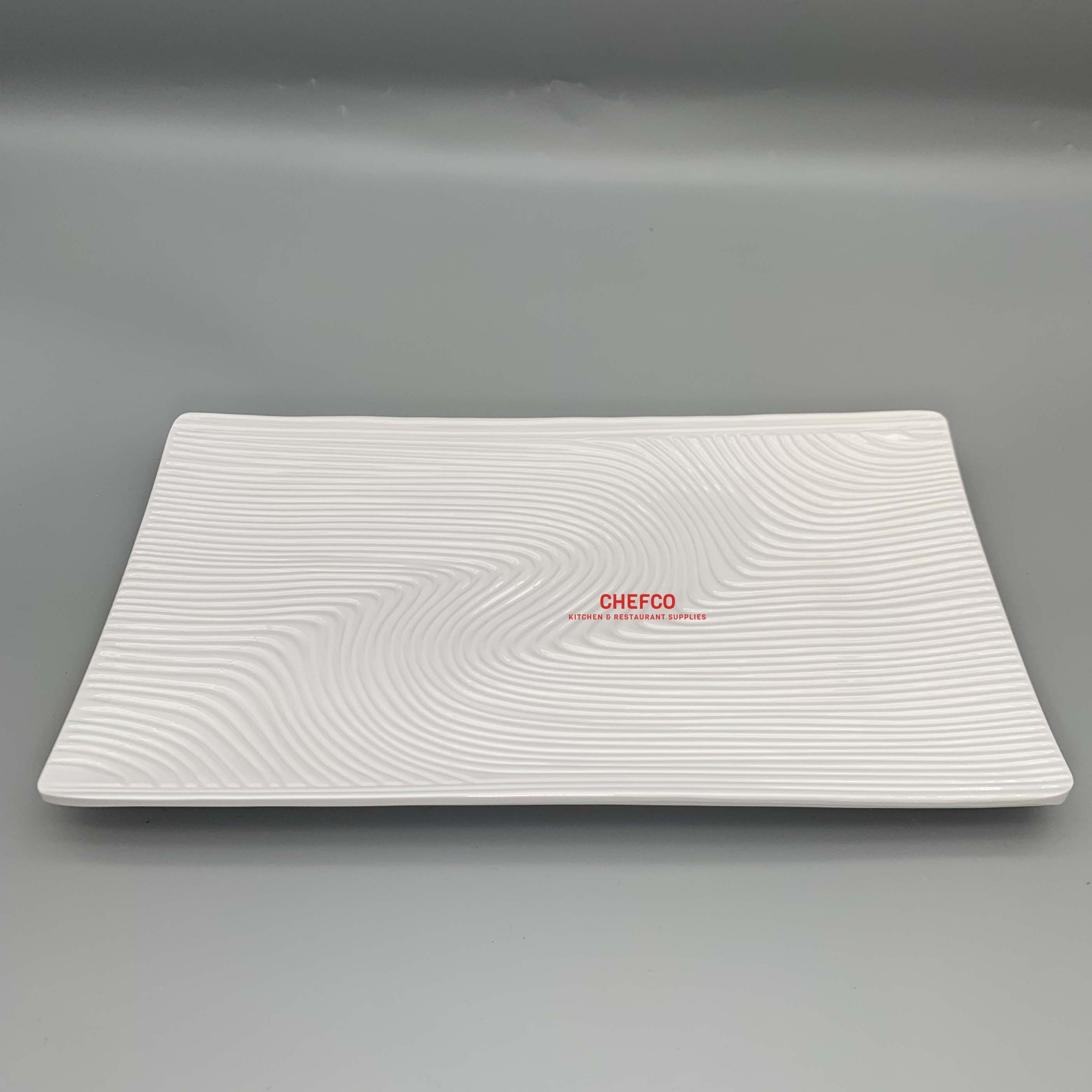 Rectangular Ripples Melamine Plate （P10612，P10616） - Chefcoca