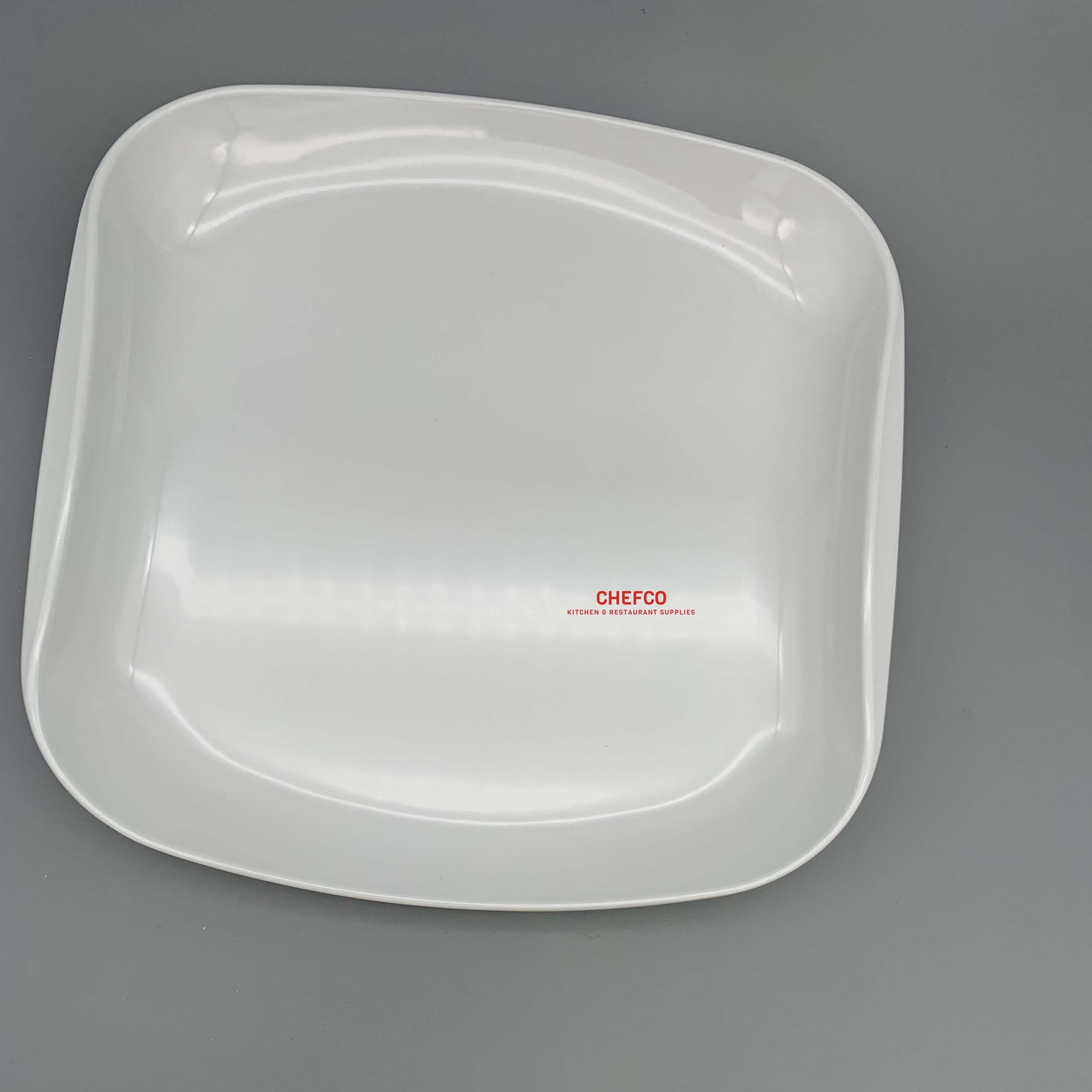 Square White Melamine Plate (P12812)