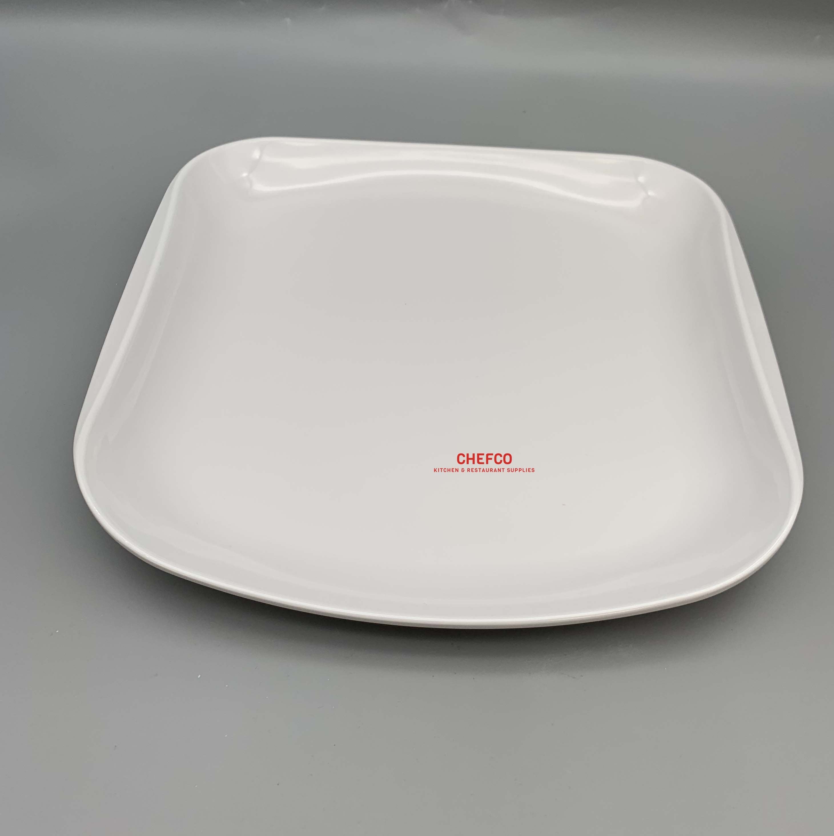 Square White Melamine Plate (P12812)