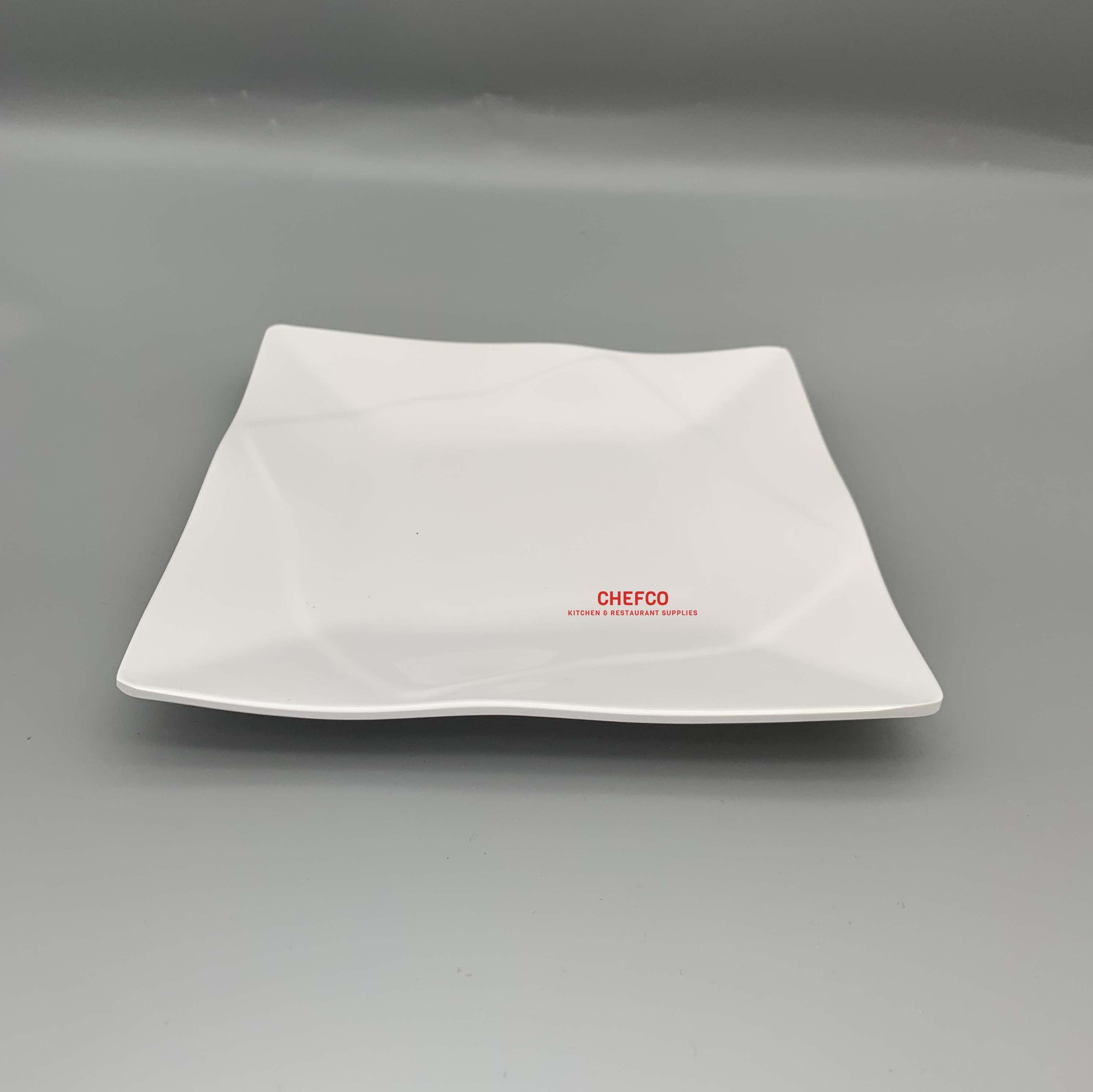 Diamond Rim Pattern Square Melamine Plate (P87008-P870012) - Chefcoca