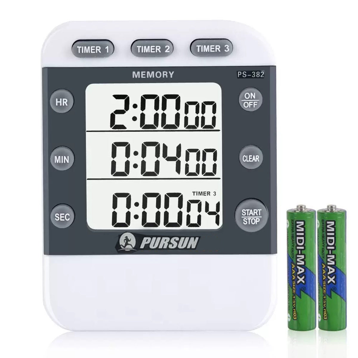 3 Channel Group LCD Display Timer