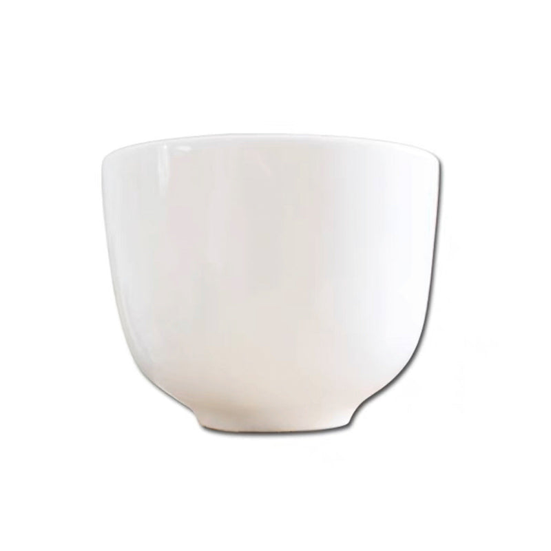 Medium White Ceramic White Tea Cup