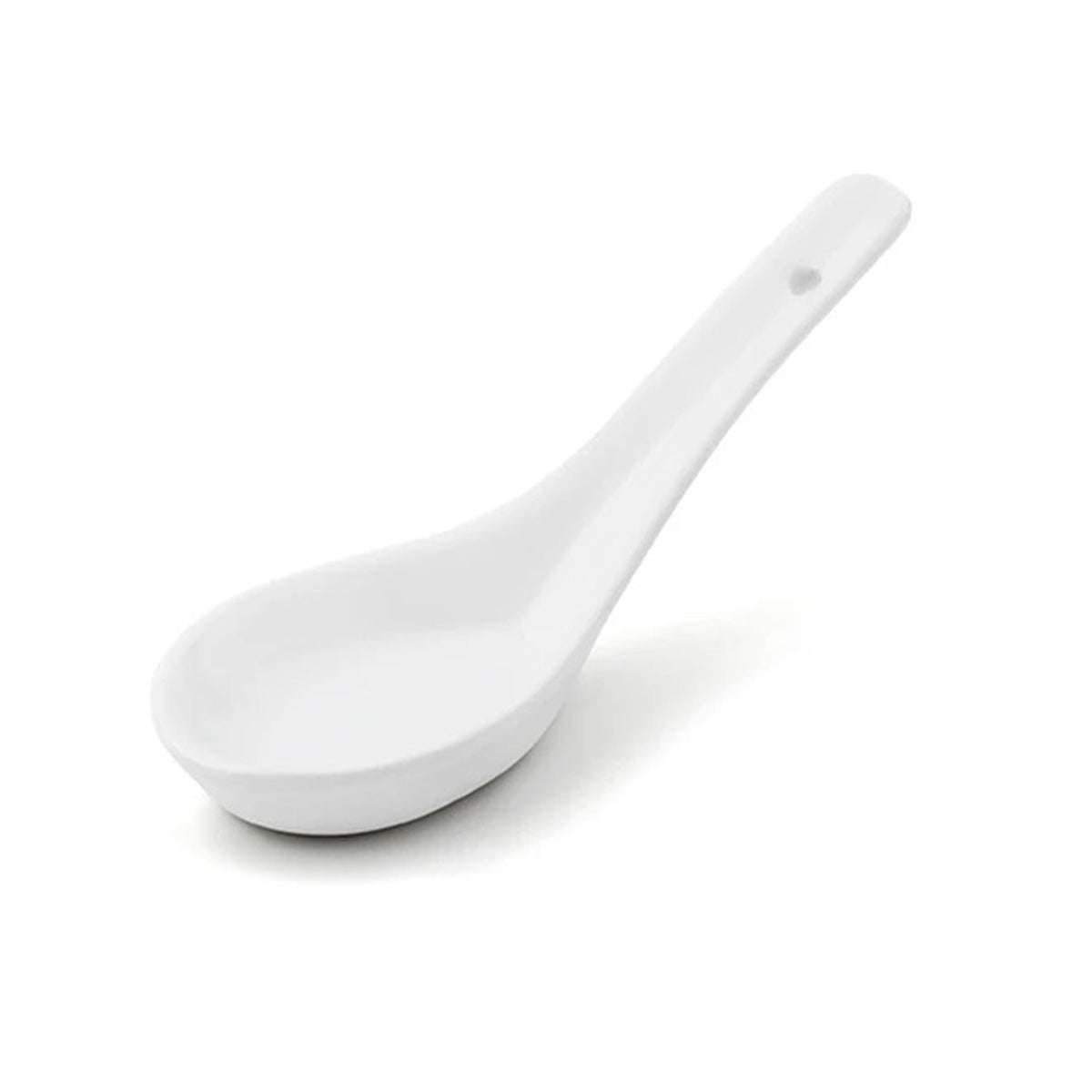 Thick White Ceramic Spoon,White Ceramic