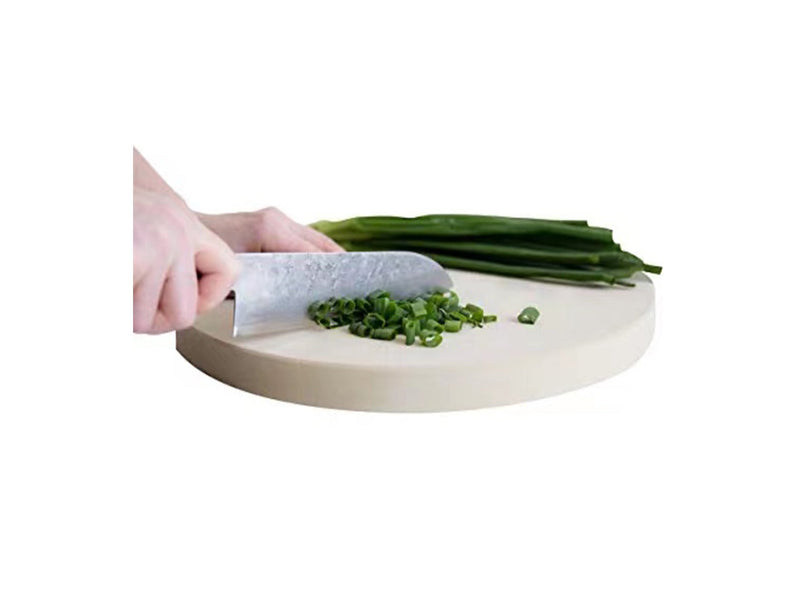 Rubber Round Cutting Board, 1" Thickness