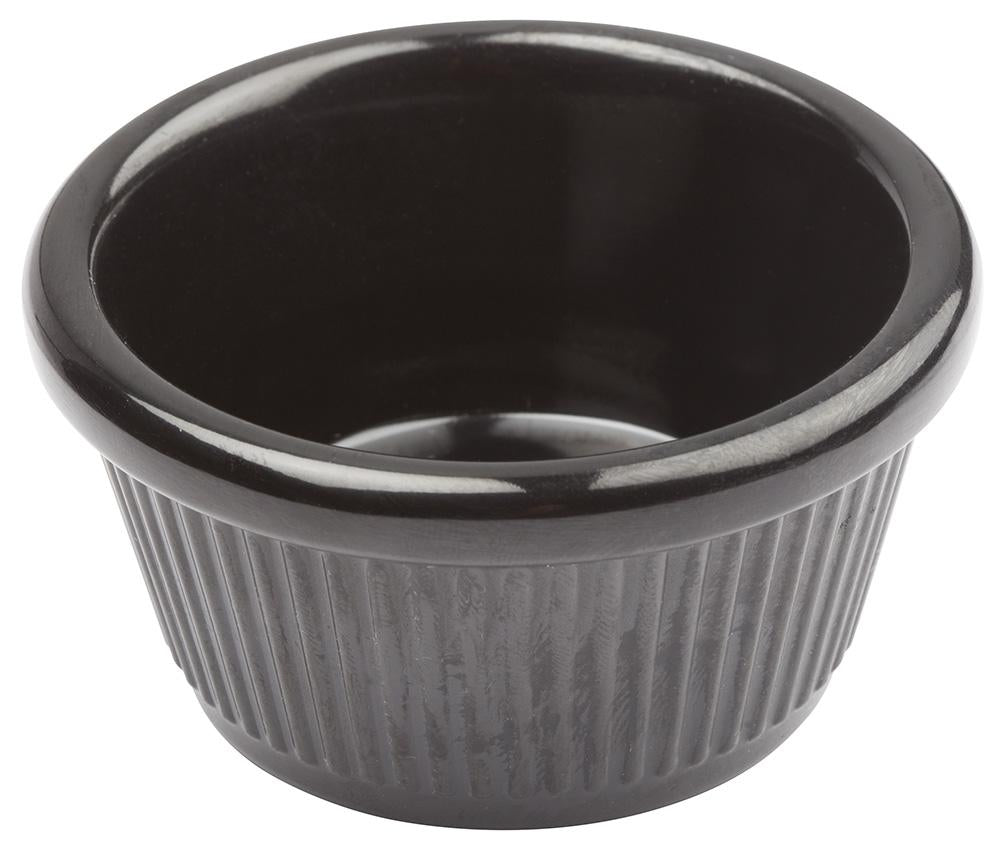 Melamine Fluted Ramekin,1 dozen (RFM-2B, RFM-4W)