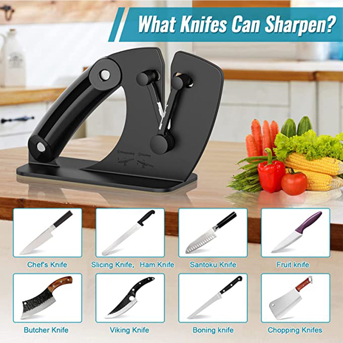 RISAM auto-adjust knife Sharpener