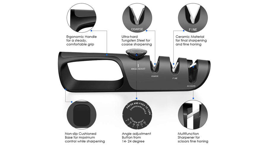 RISAM auto-adjust knife Sharpener - Chefcoca