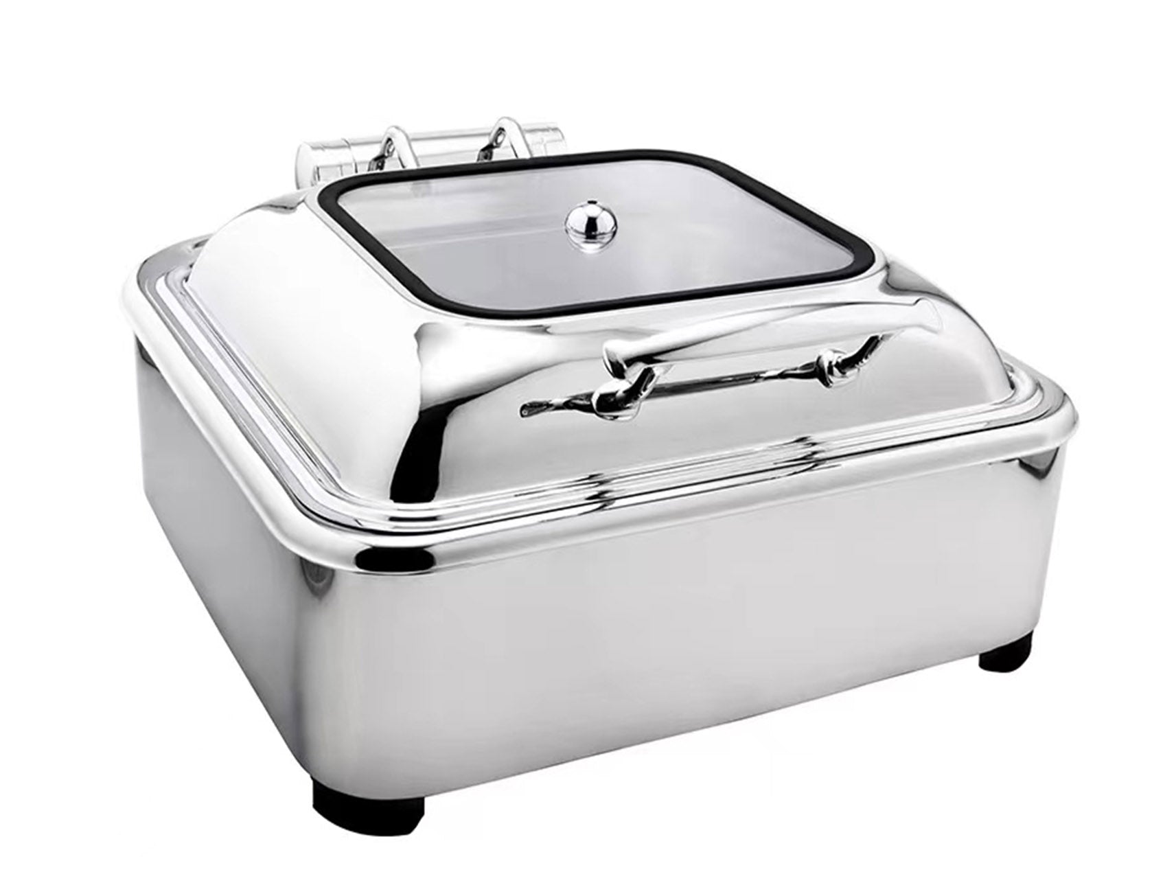 High Quality Stainless Steel Chafing Dish-Square (Heating plate sold separately)