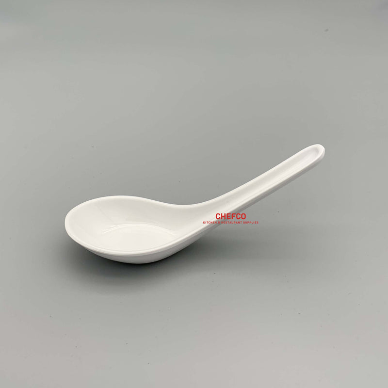 White Melamine Soup Spoon (S151/9029)