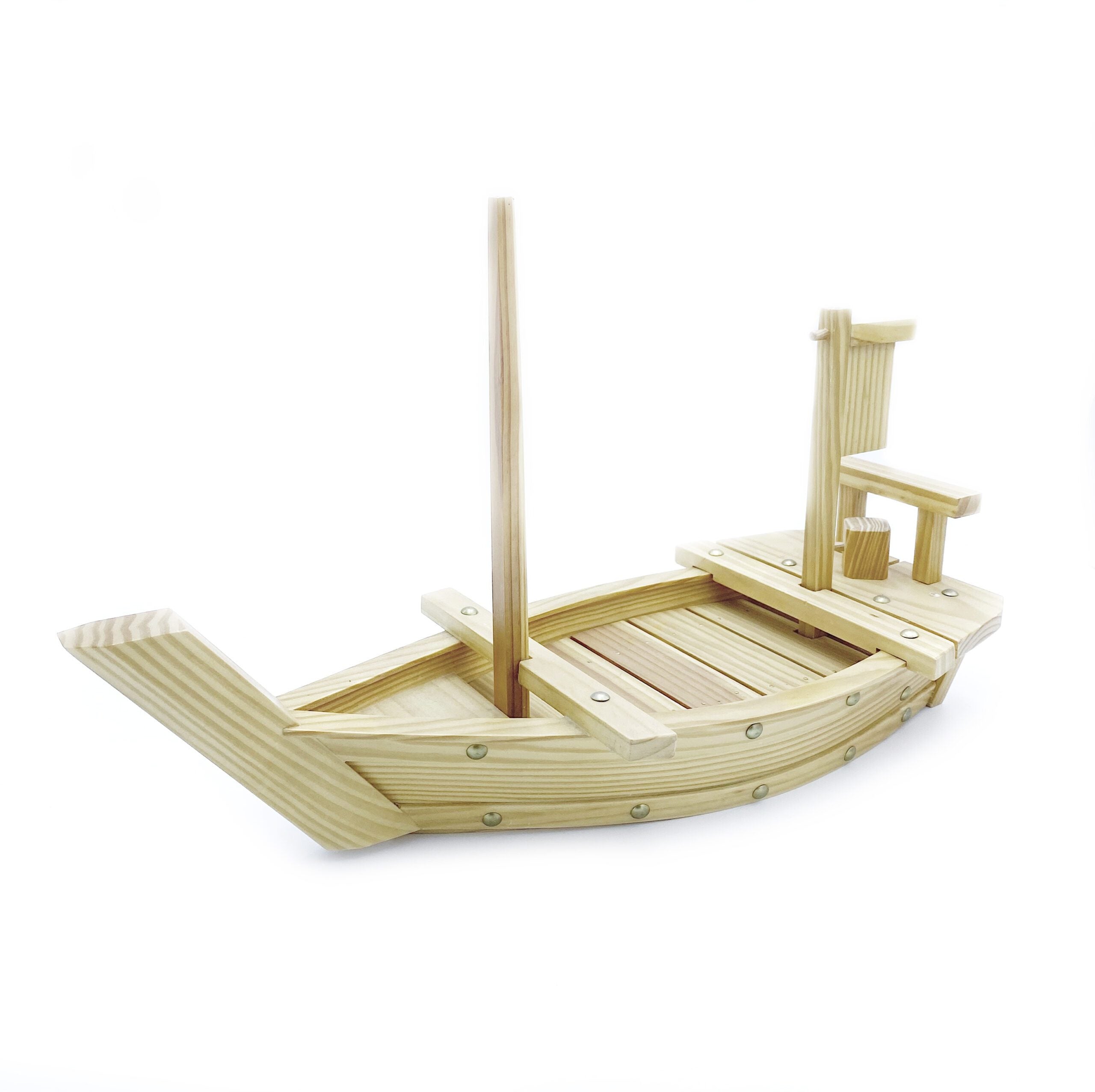 Wide Wood Sushi Serving Boat (80cm wide) - Chefcoca