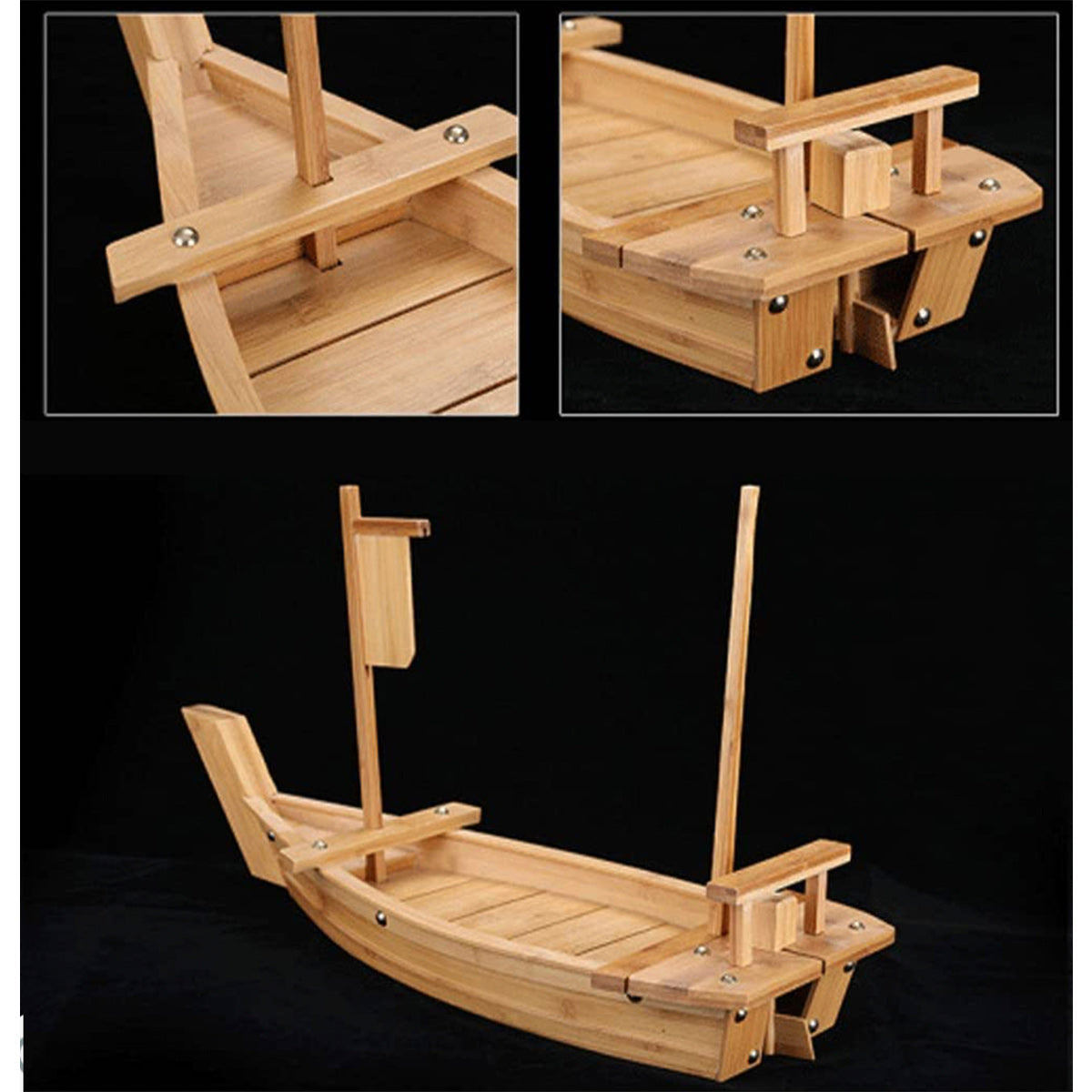 Bamboo Sushi Serving Boat (50cm-120cm) - Chefcoca