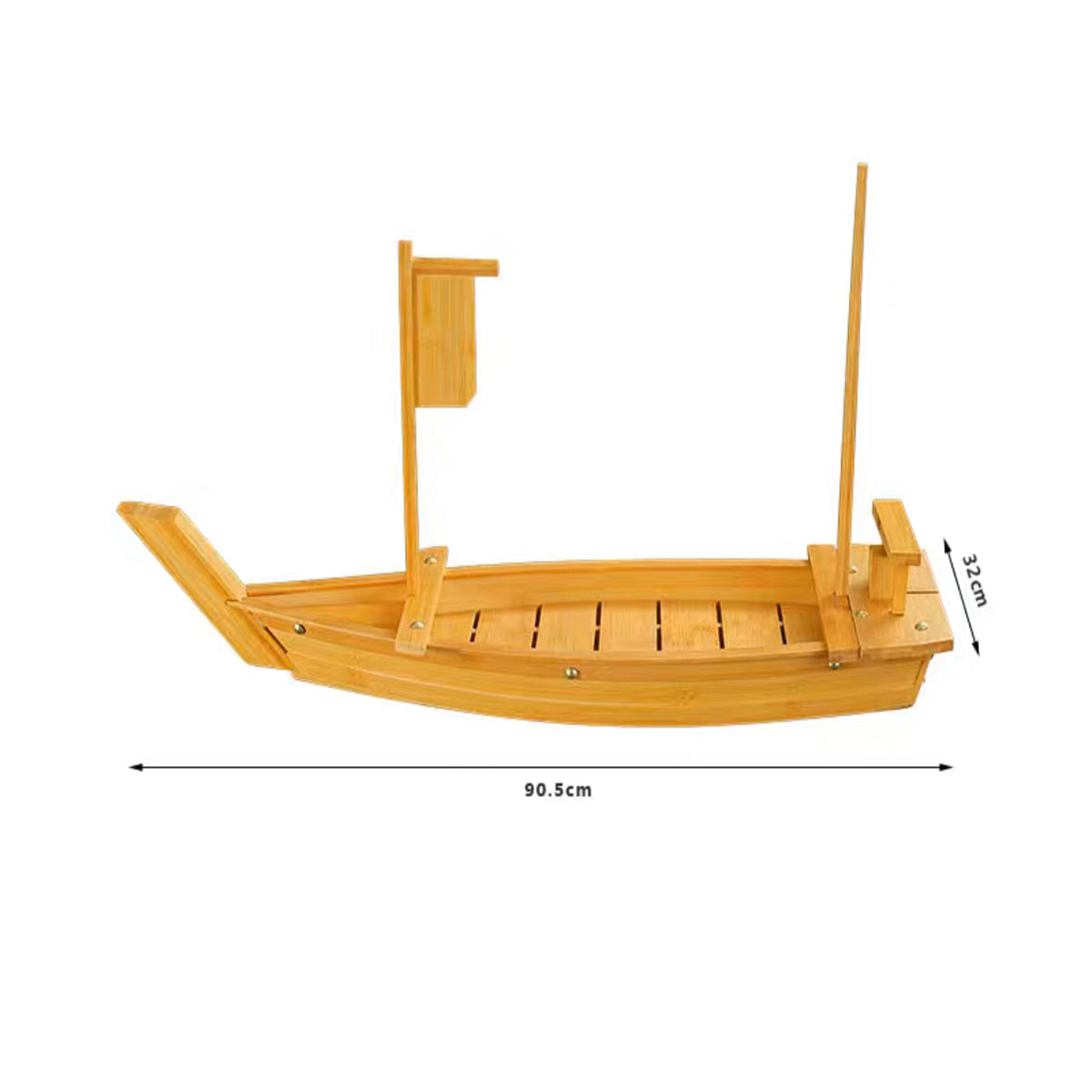 Bamboo Sushi Serving Boat (50cm-120cm) - Chefcoca